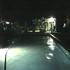 Our pool at night under lights